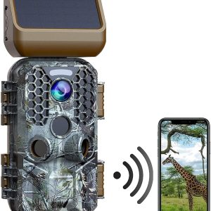 T200 4K 30MP Solar panel Trail Camera with WiFi Bluetooth